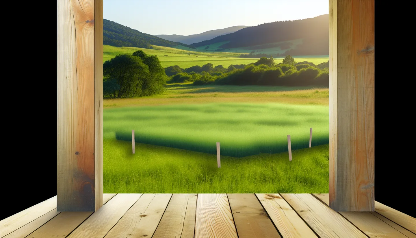 Porch view overlooking a vacant lot for sale