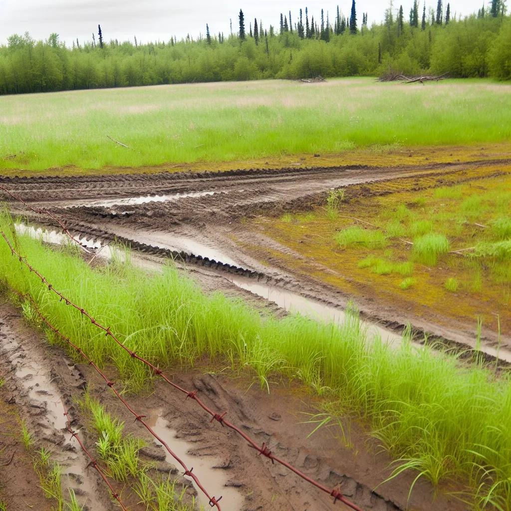 Rural acreage with open grassland in Alaska