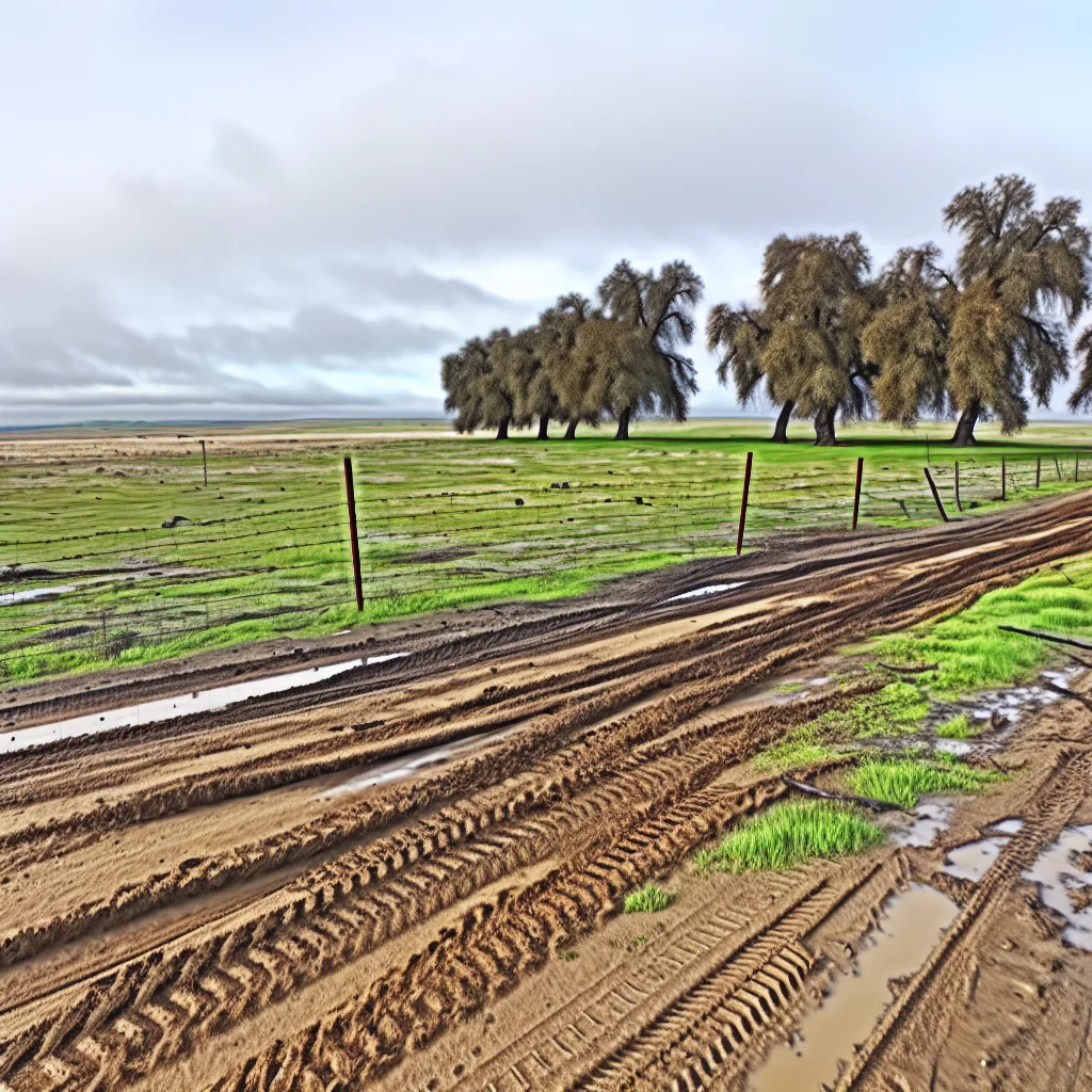 Rural acreage with open grassland in California