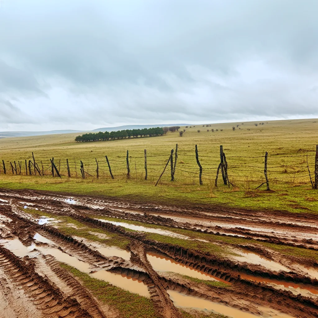 Rural acreage with open grassland in Georgia