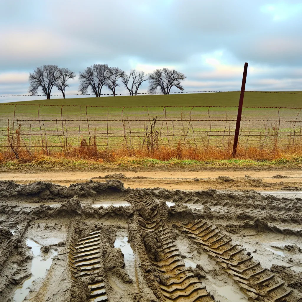 Rural acreage with open grassland in Iowa