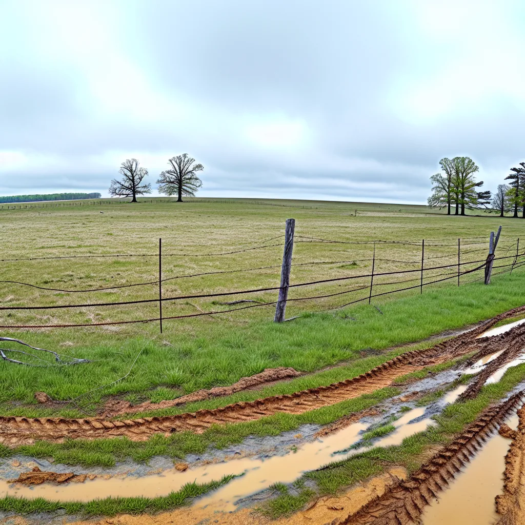 Rural acreage with open grassland in Maryland
