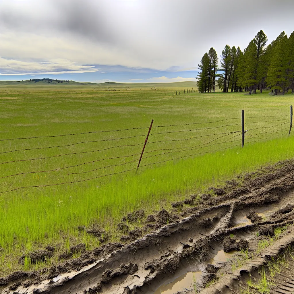 Rural acreage with open grassland in Montana