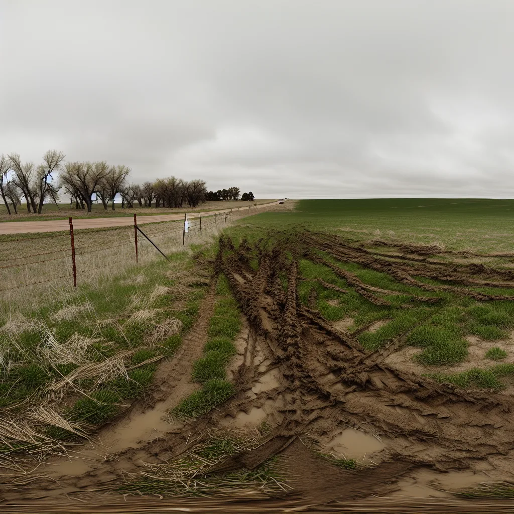 Rural acreage with open grassland in Nebraska