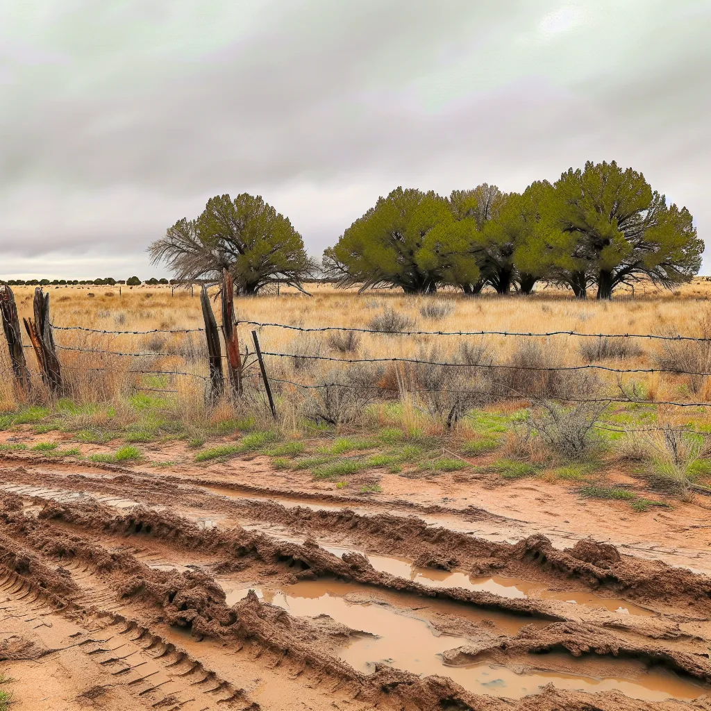 Rural acreage with open grassland in New Mexico