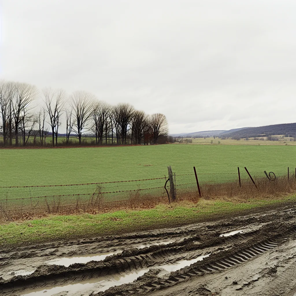 Rural acreage with open grassland in New York