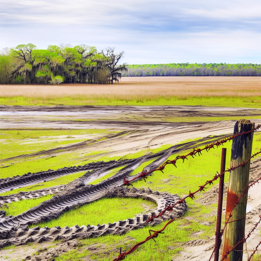 Rural acreage with open grassland in South Carolina