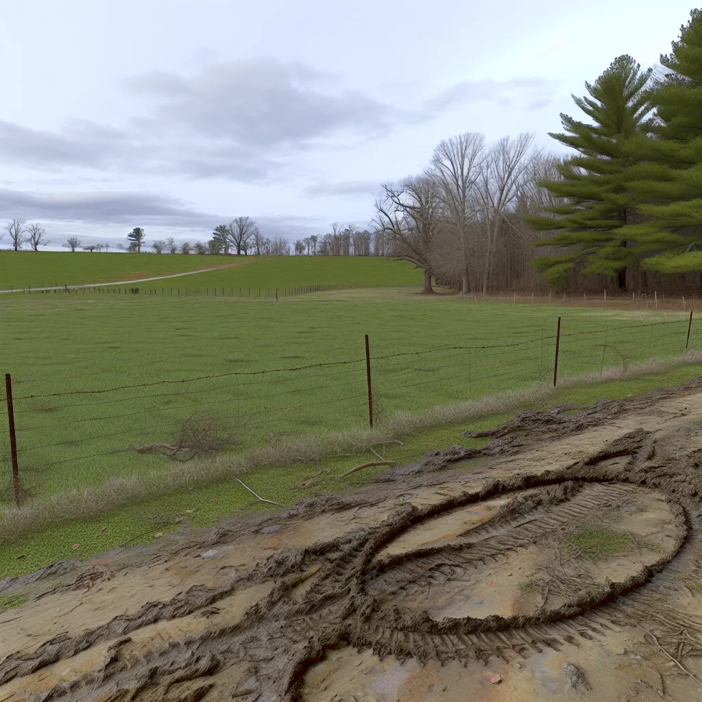 Rural acreage with open grassland in Virginia