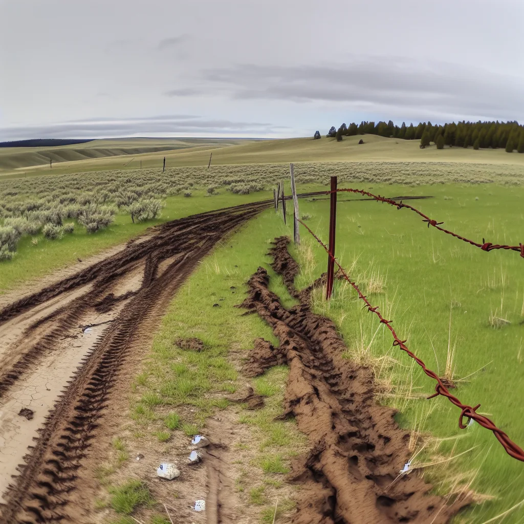 Rural acreage with open grassland in Wyoming