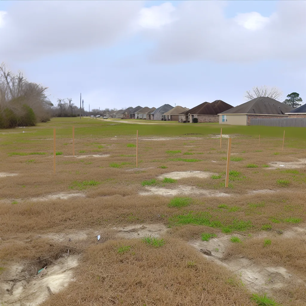 Vacant residential lot for sale in Louisiana