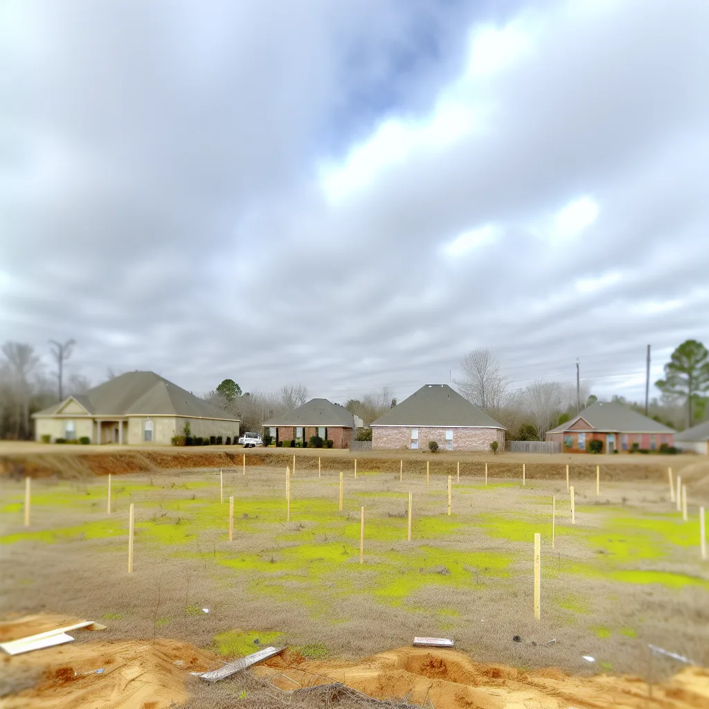 Vacant residential lot for sale in Mississippi