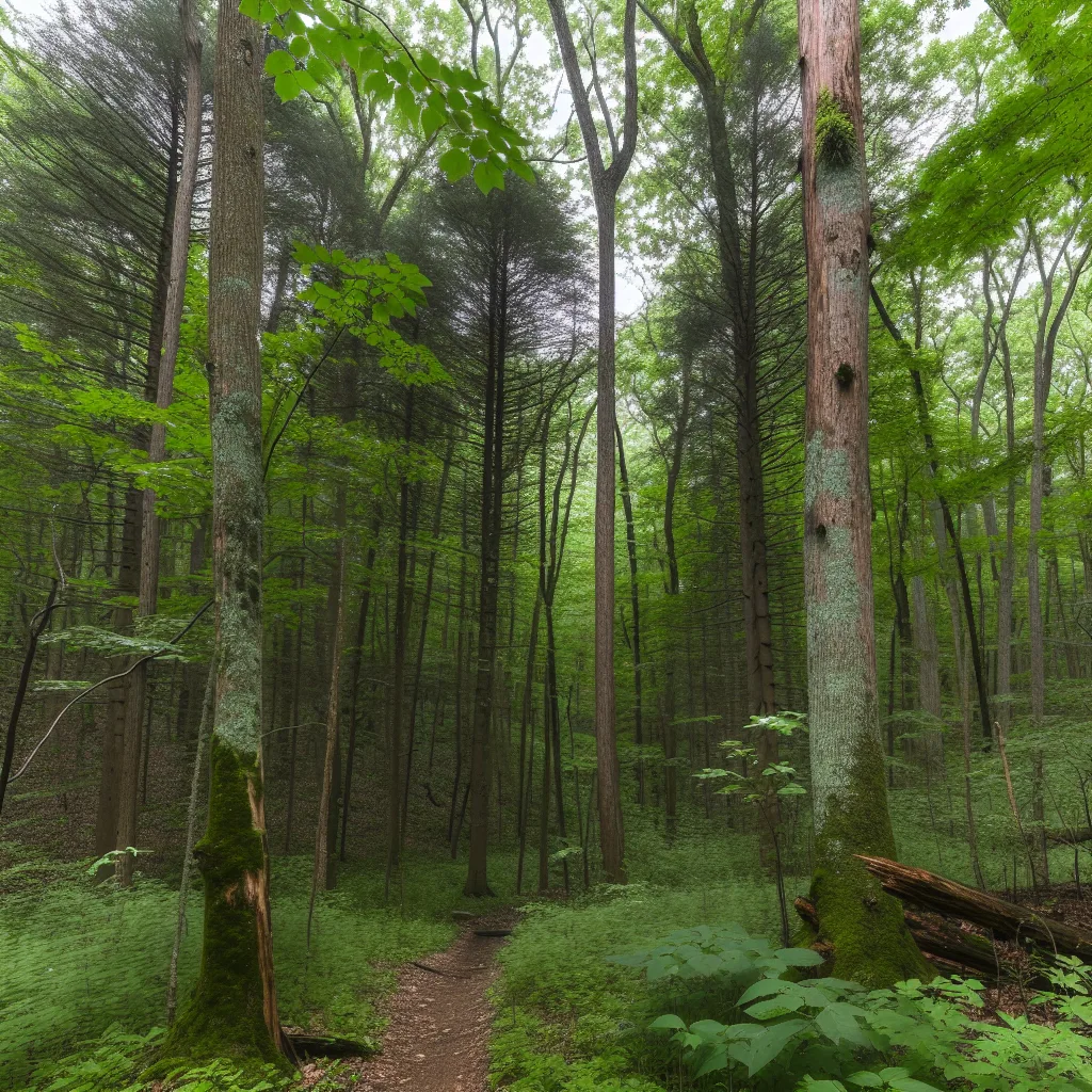 Wooded forest parcel in Illinois
