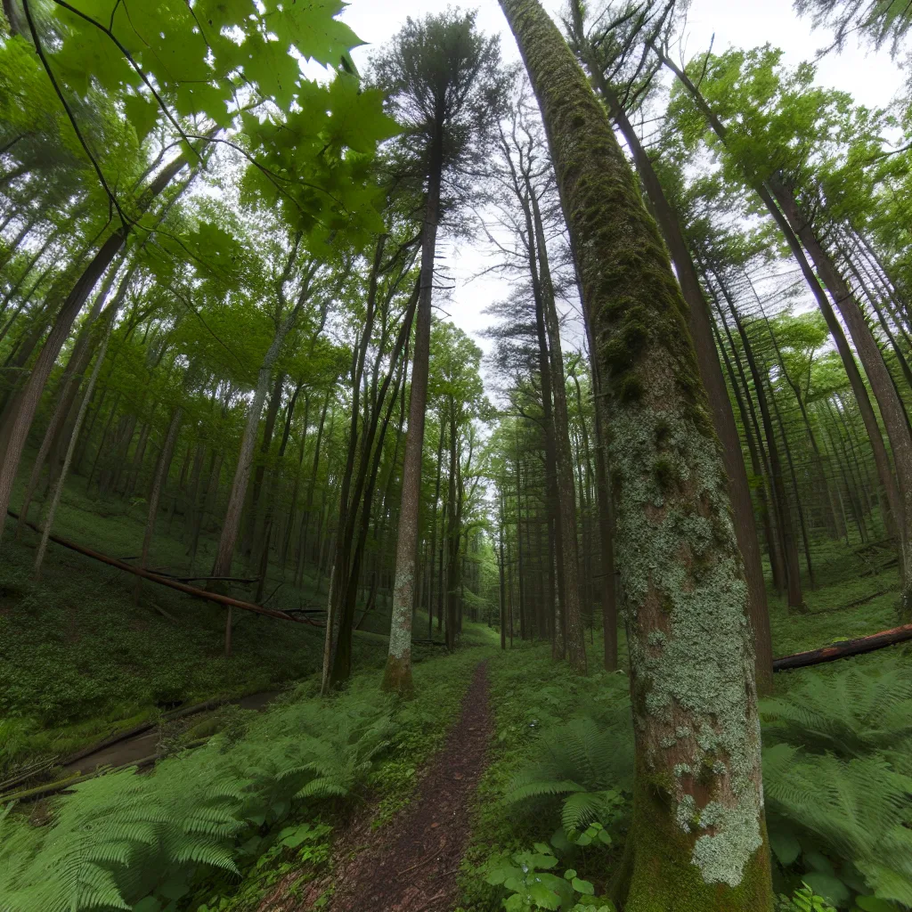 Wooded forest parcel in Indiana