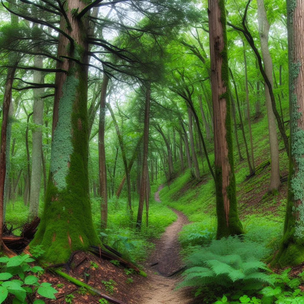 Wooded forest parcel in Iowa