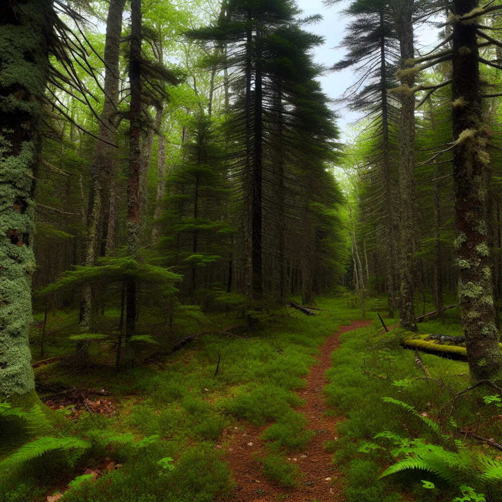 Wooded forest parcel in Maine