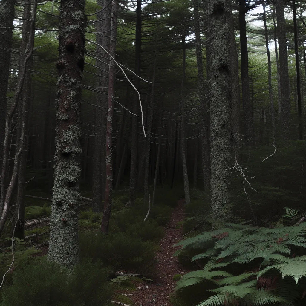 Wooded forest parcel in Massachusetts