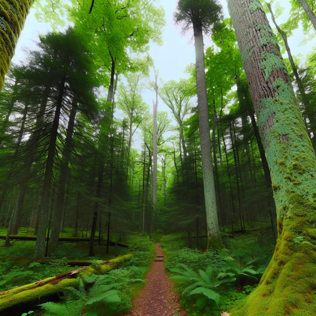 Wooded forest parcel in Michigan