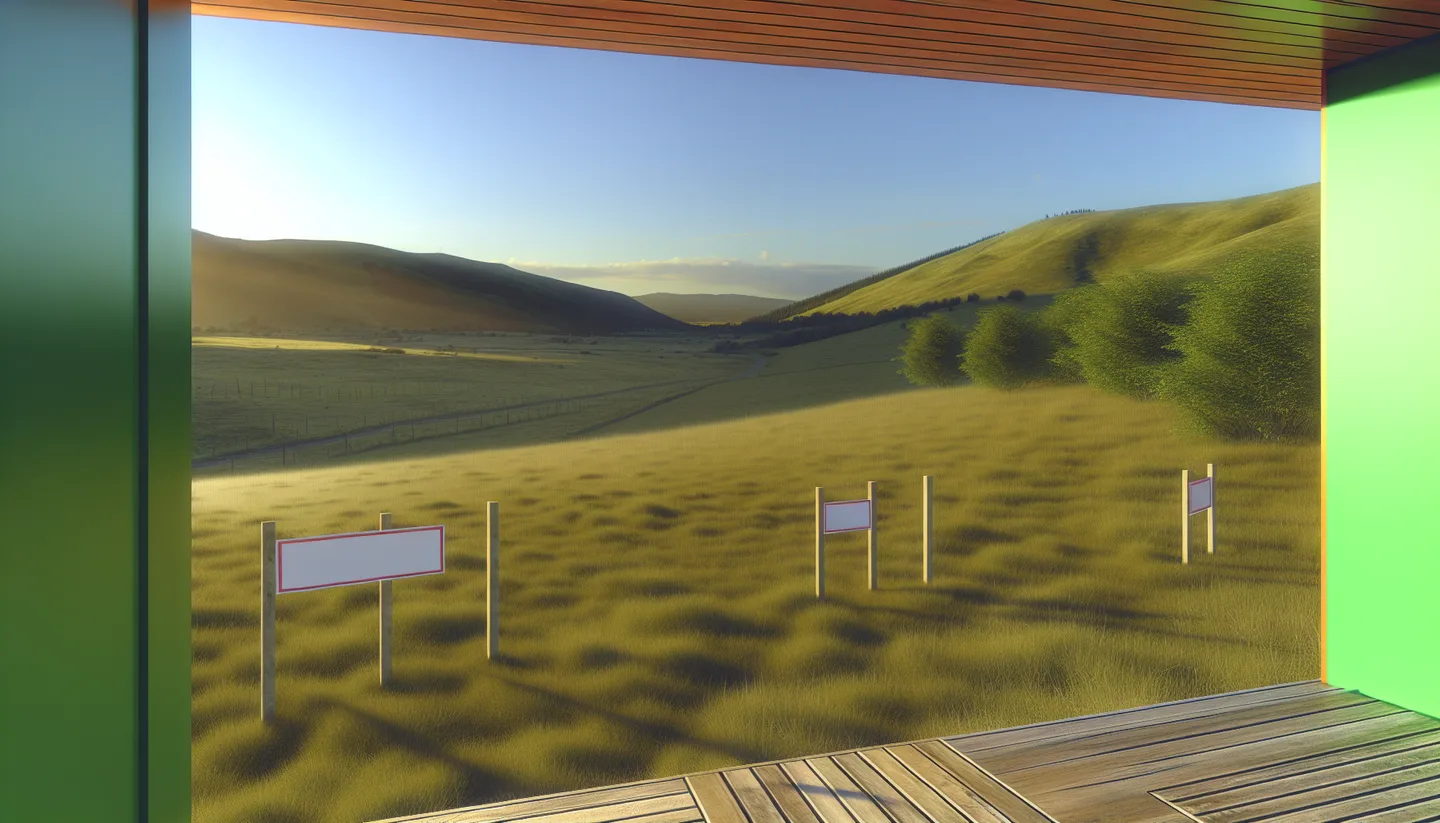 Porch view overlooking a vacant lot for sale