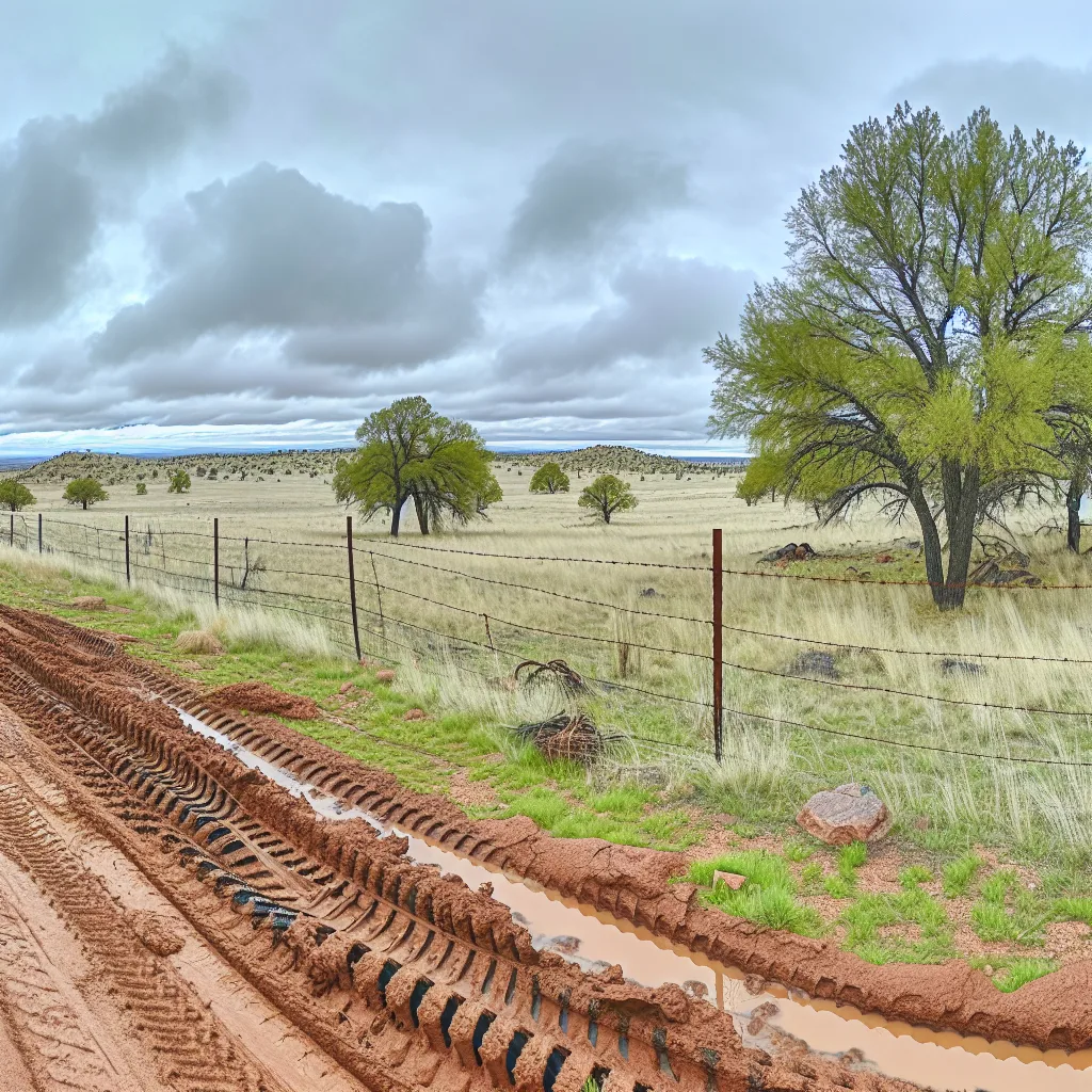 Rural acreage with open grassland in Apache County, Arizona