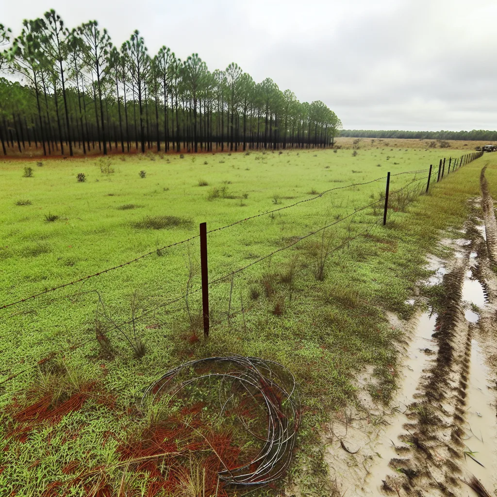 Rural acreage with open grassland in Charlotte County, Florida