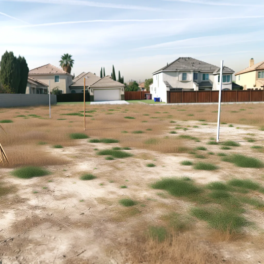Vacant residential lot in Riverside County, California