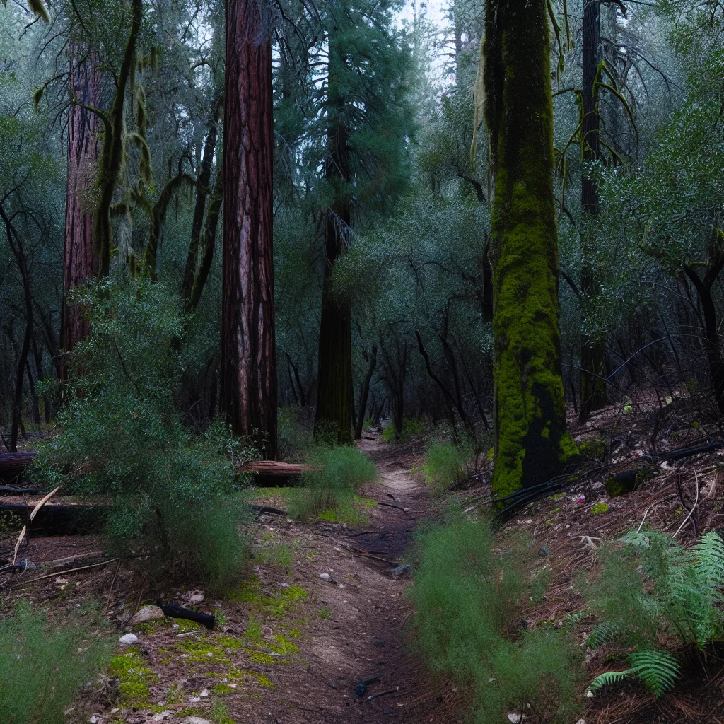 Wooded forest parcel in Riverside County, California